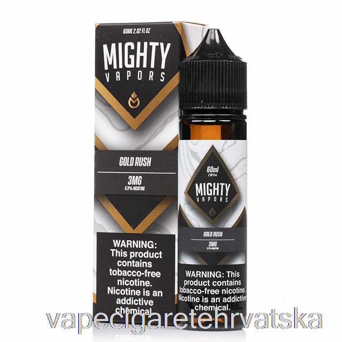 Vape Hrvatska Zlatna Groznica - Moćne Pare - 60ml 0mg